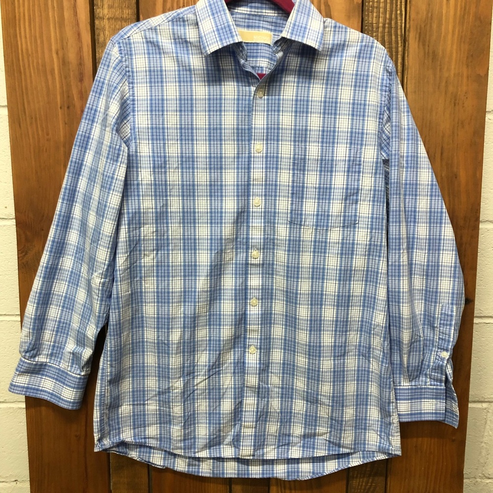 Michael Kors men’s size medium blue dress shirt - Picture 3 of 5